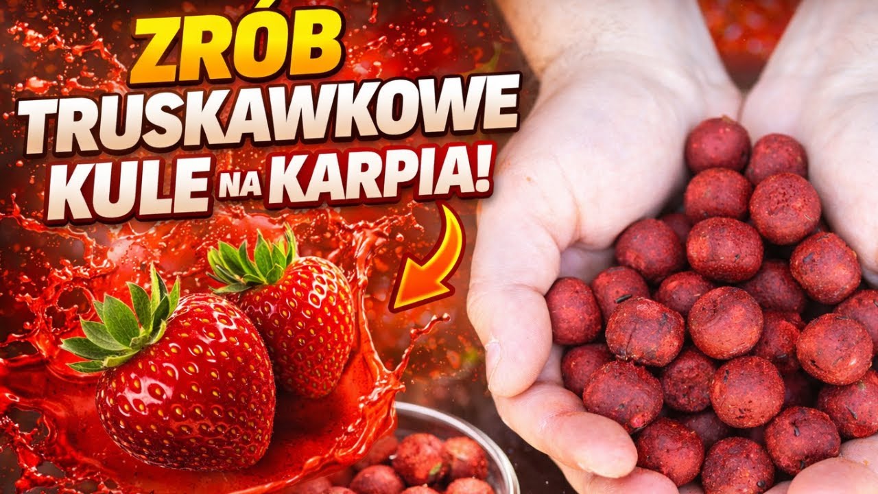Jak zrobić truskawkowe kulki proteinowe na karpia ?