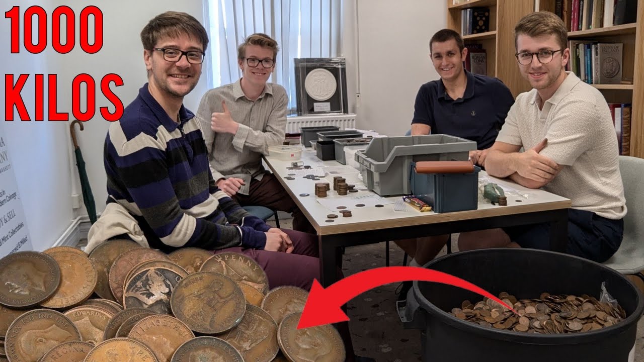 We Hunted through A METRIC TONNE of Pre Decimal Pennies With Christopher Collects