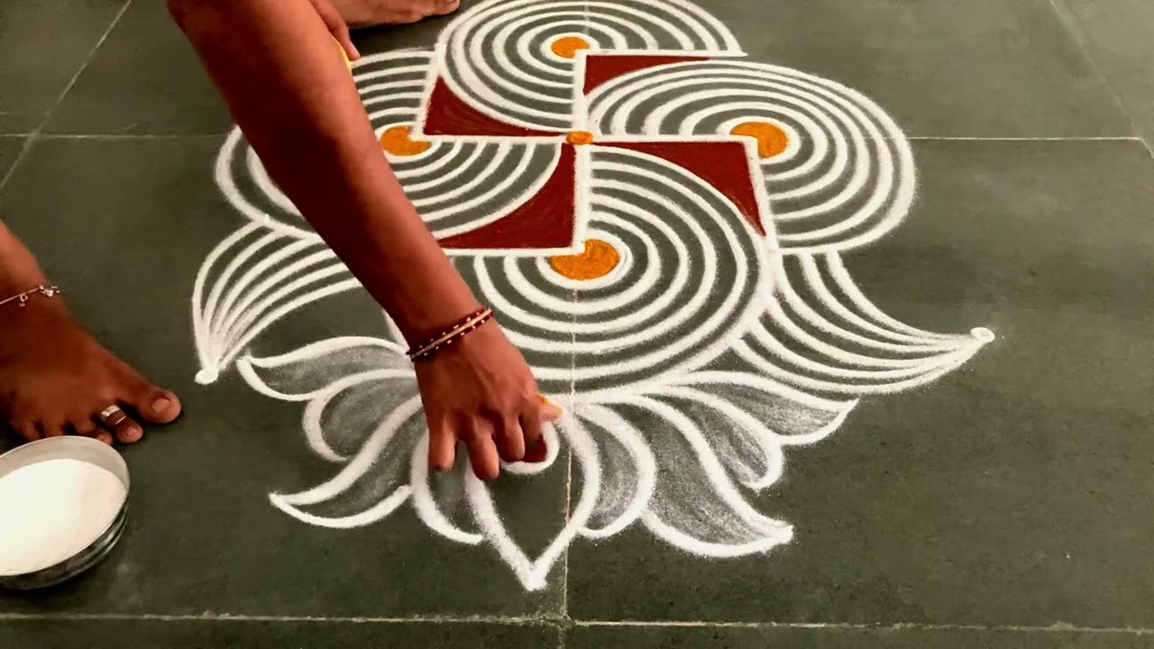 Easy padikolam designs| Simple muggulu designs| easy rangoli designs| Beginners kolam