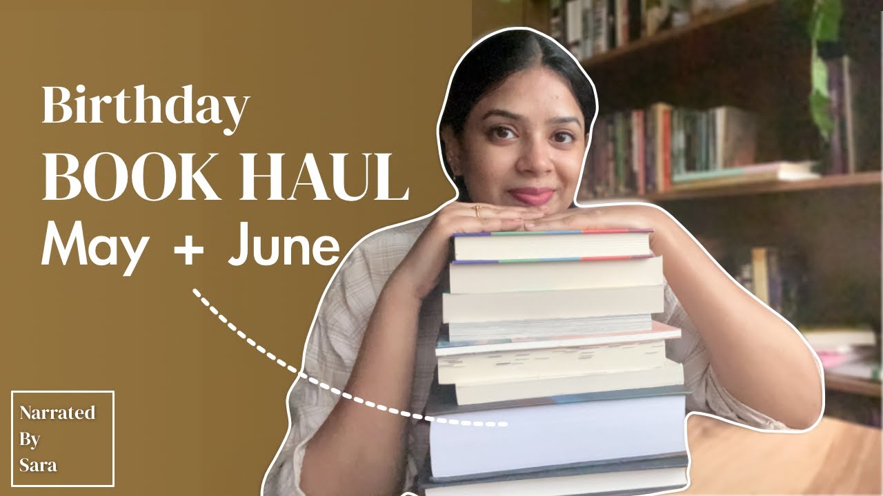My first ever Birthday Book haul தமிழ் || Narrated by Sara