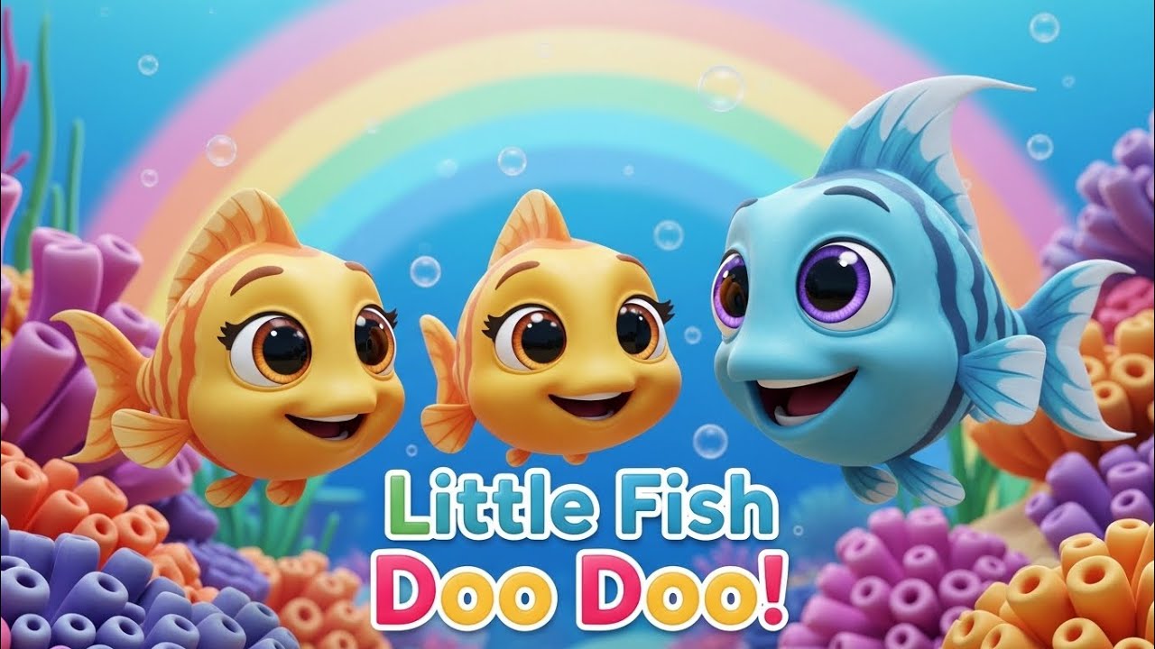 Little Fish Doo Doo 🐠 Kids Song with Family Fish Dance