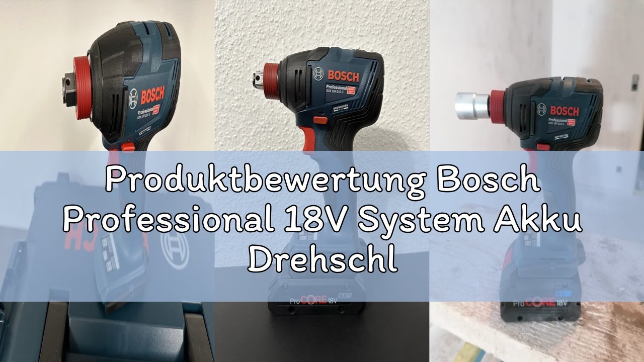 Produktbewertung Bosch Professional 18V System Akku Drehschlagschrauber GDX 18V-210 C (max. Drehmome