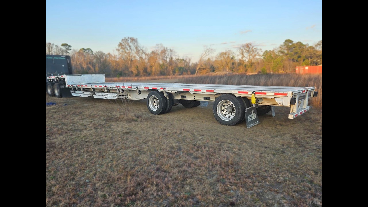 2018 Benson 53ft Drop Deck Trailer - Combo, Aluminum Floor, Rear Sliding Axle, Ramps, Toolbox