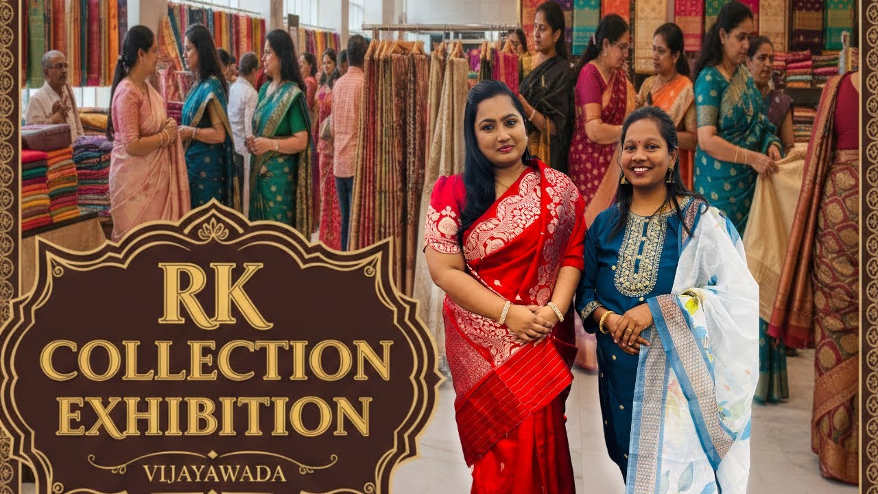 Rk collection exhibition in Vijayawada మన కోసం hyderbad నుంచి వచ్చారు..!#parnikavlogs 