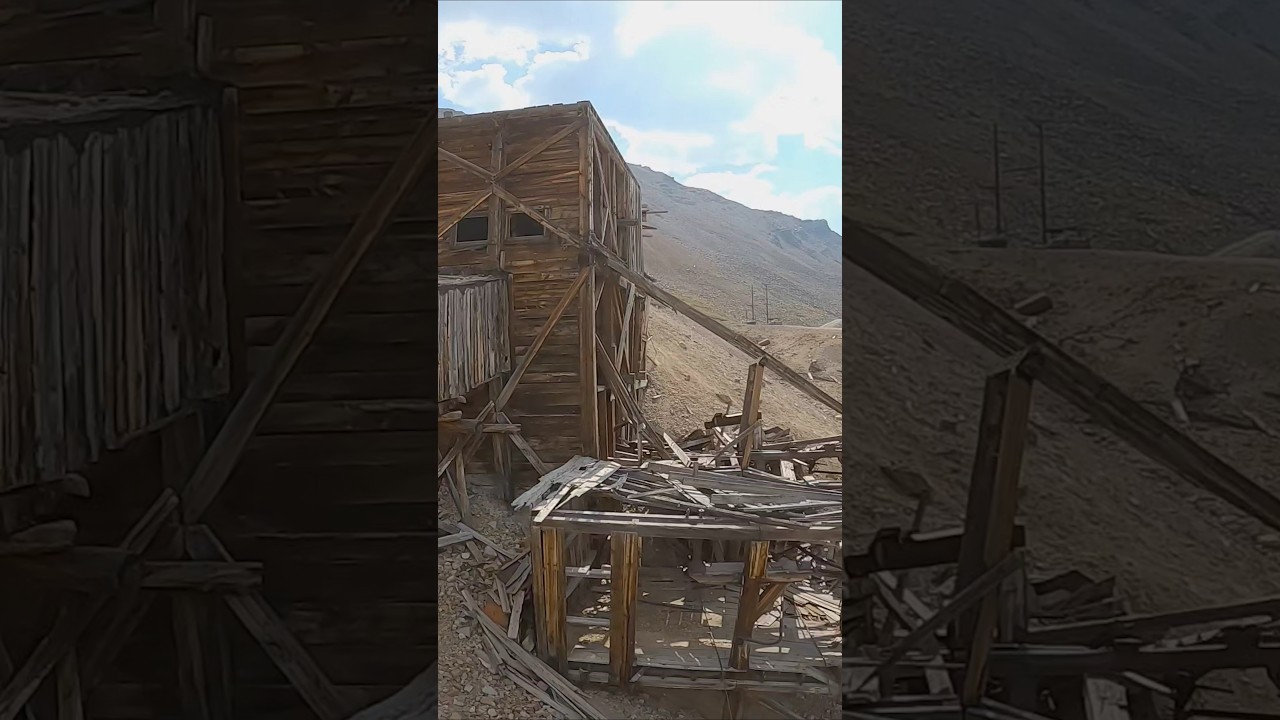 Raw FPV - Inside Collapsing Mining Structure #fpv #drone #explore #mine #colorado #shorts #history