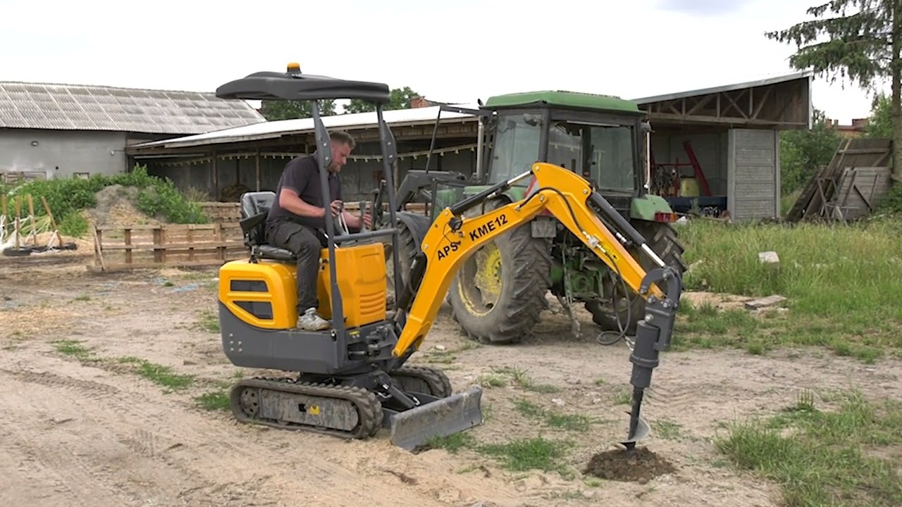 Max 2 km/h 👉 do czego ta koparka? 👉 APS KME 12