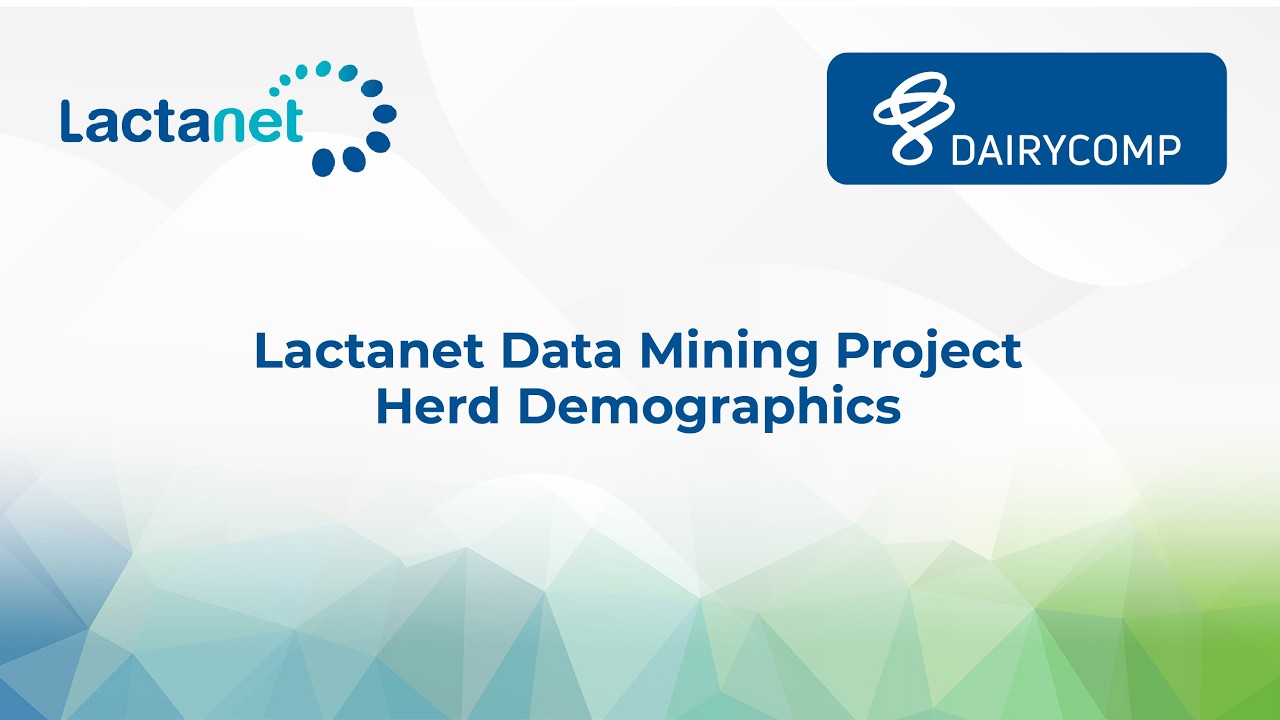 2026 DairyComp Webinar 4: Herd Demographics