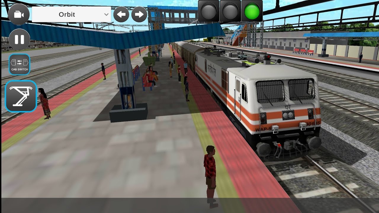 Train Simulator gamePlay 🎮🚂 | @JeetBabu-1100 | Train Simulator Video Night view gamePlay 🎮🚄💨