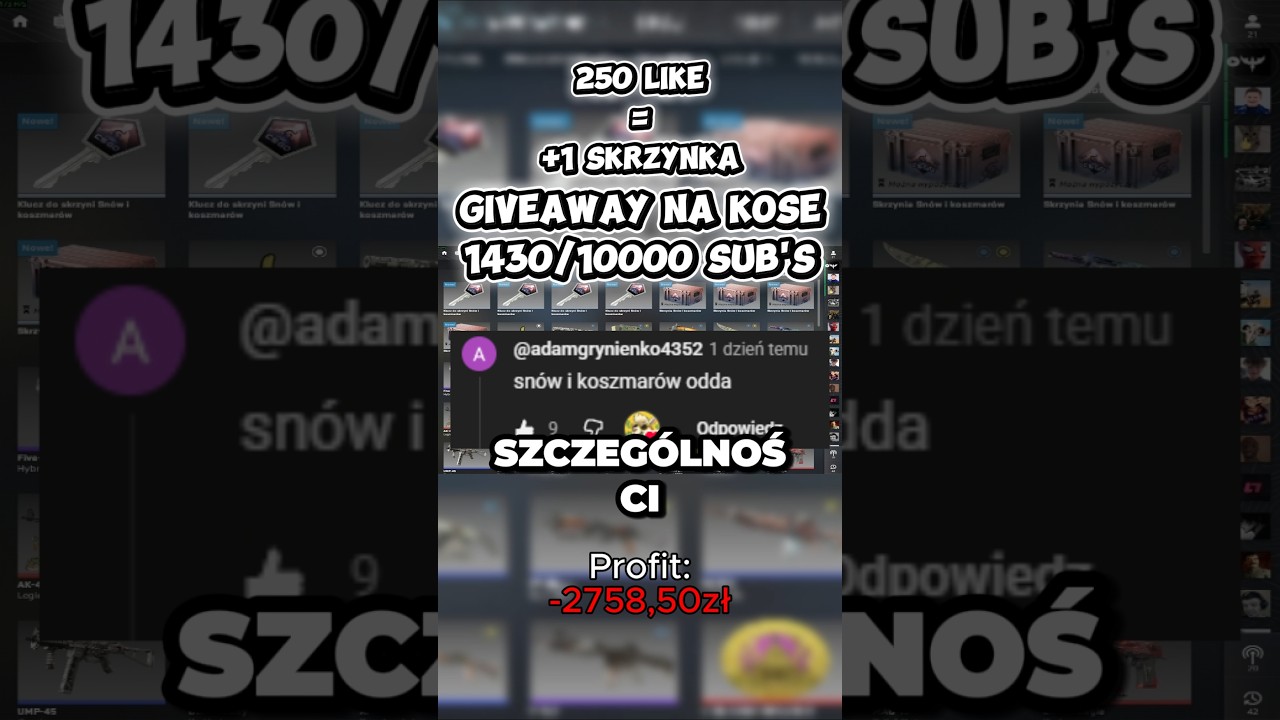 😭😭 NIC NIE ODDAJE! 😭😭 #csgo #cs2 #counterstrike #case #opening #caseopening #giveaway #shorts #dc