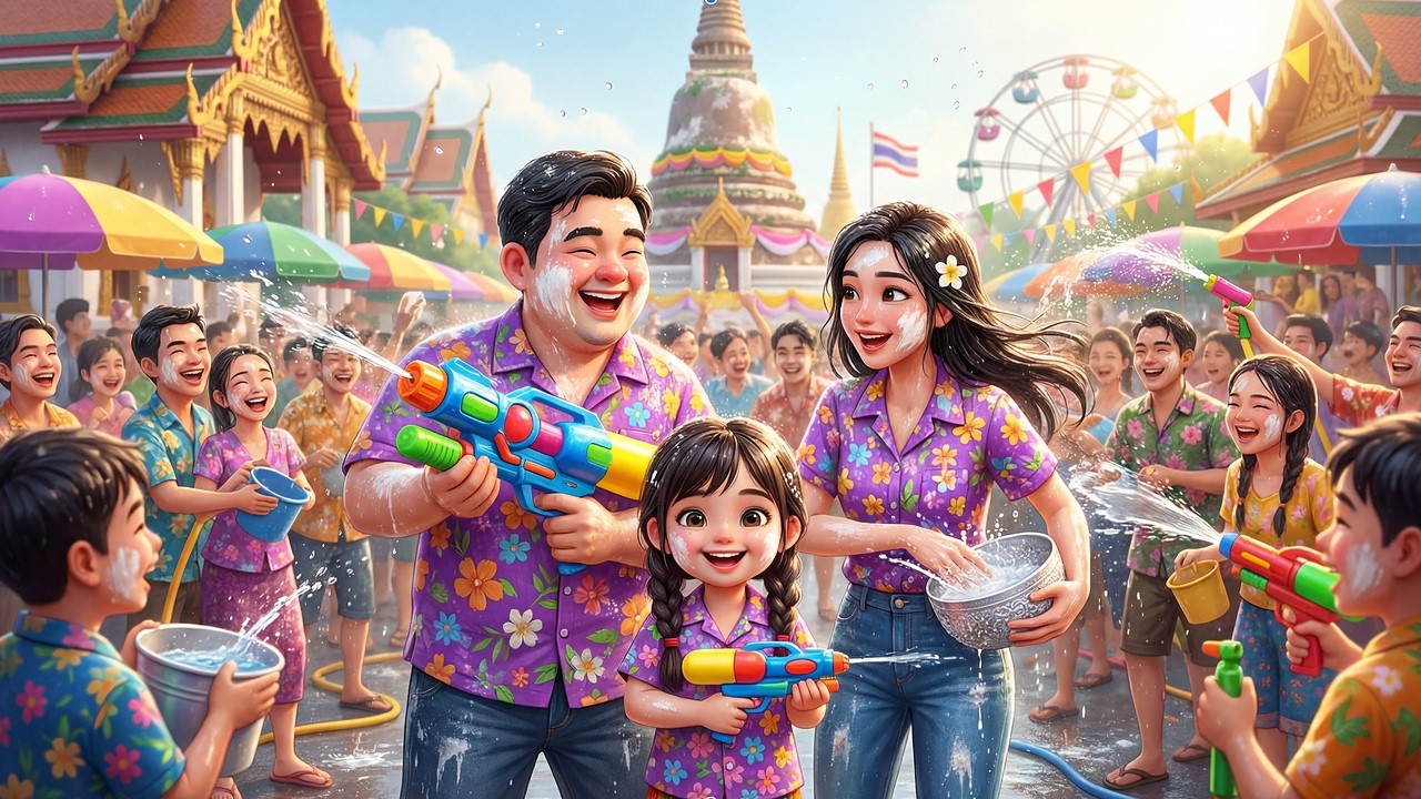 Songkran auf dem Land … mit Fahsais Familie