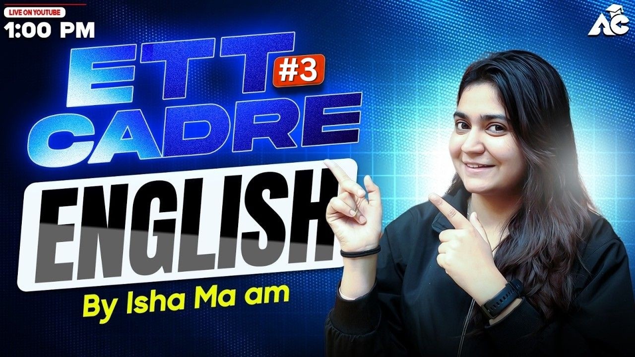 Ett Cadre English Preparation | Most Important Topics + Expected Questions By Isha Mam