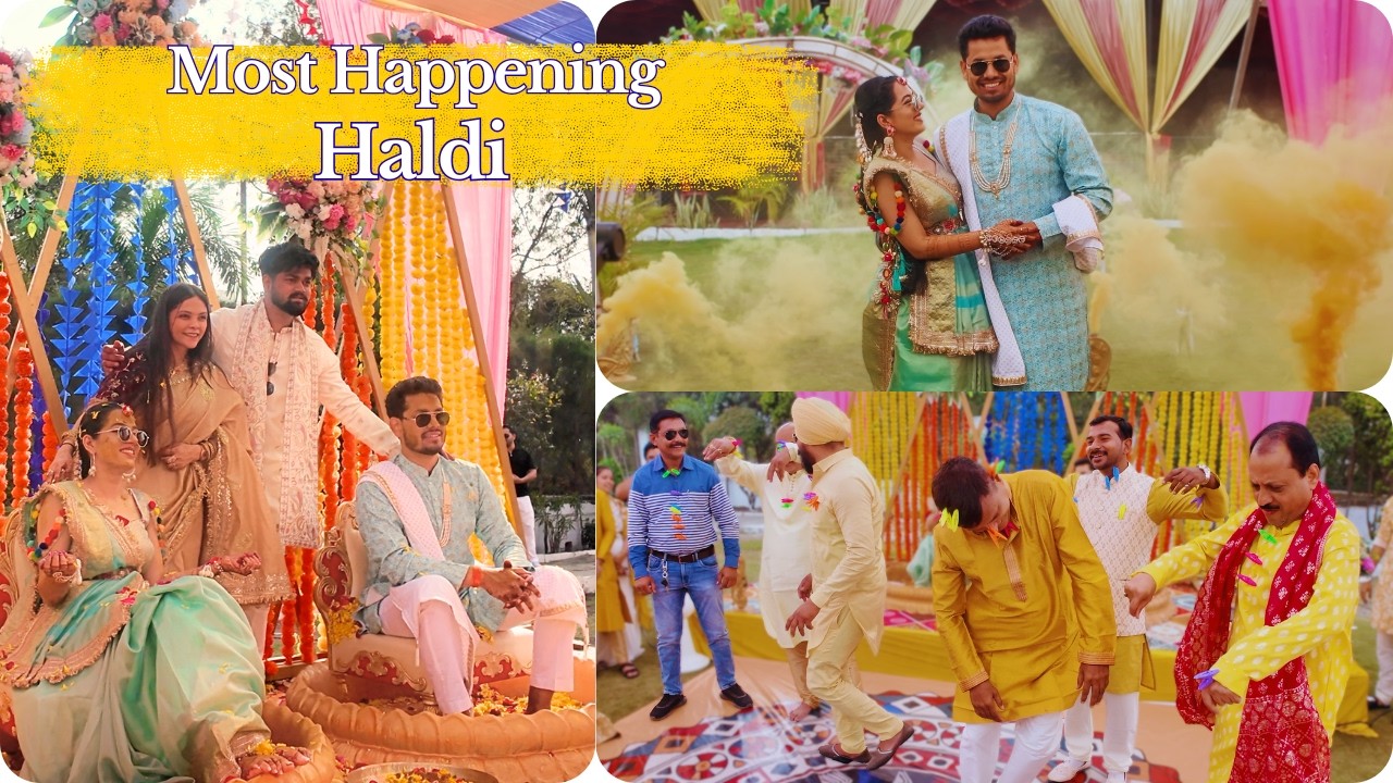 Most Happening Haldi Ritual 💛 Fun Games