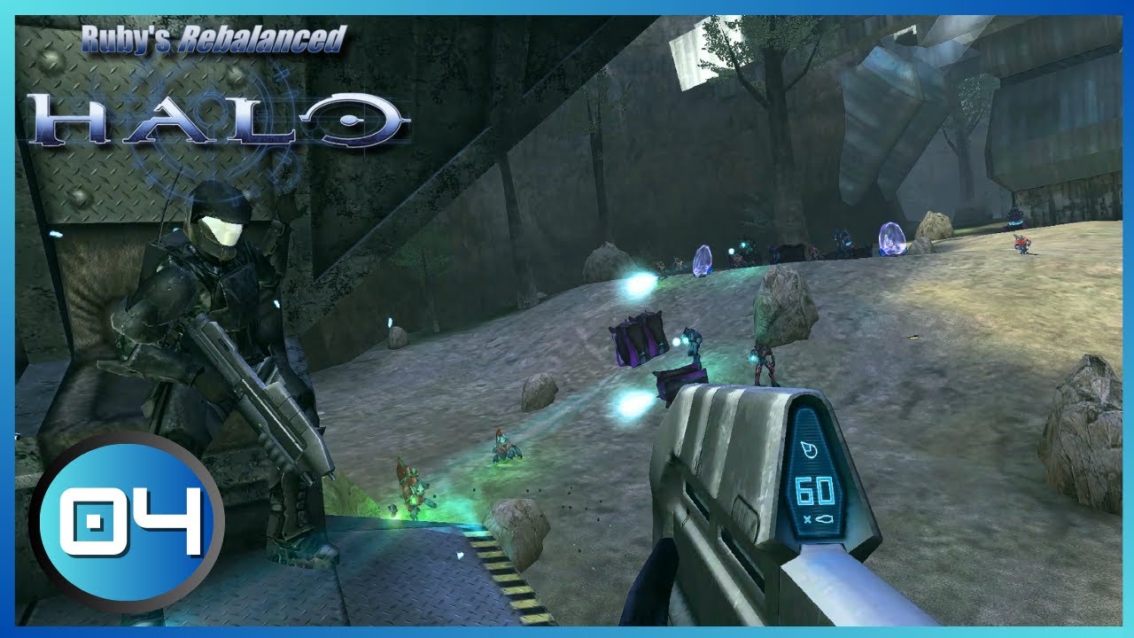 Halo MCC Mission 4 (Halo CE Ruby's Rebalanced Mod) (60 Fps) (No Commentary) (Co-op)