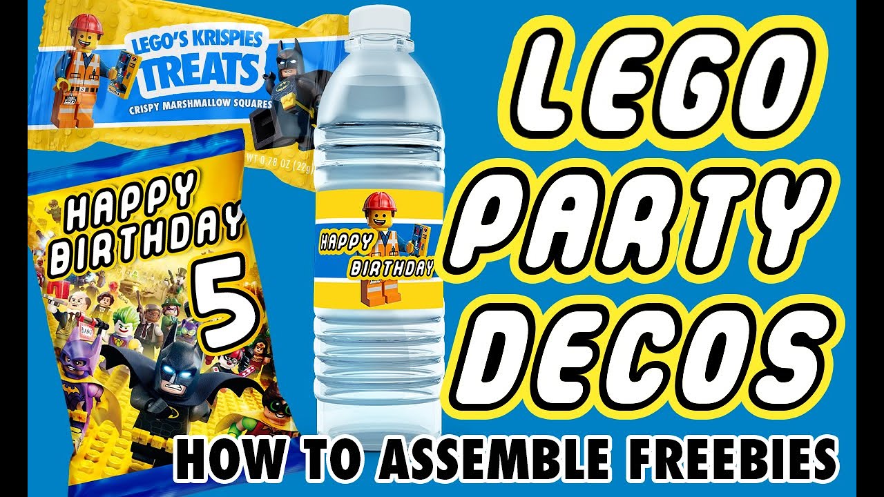 FREE LEGO PARTY DECORATION PRINTABLES HOW TO ASSEMBLE