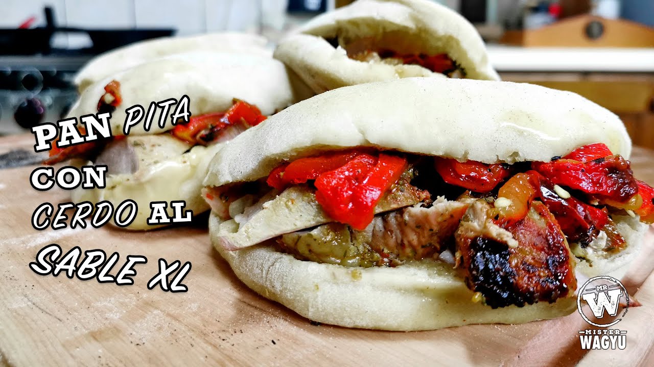 Pan Pita con Cerdo al Sable - Mr. Wagyu