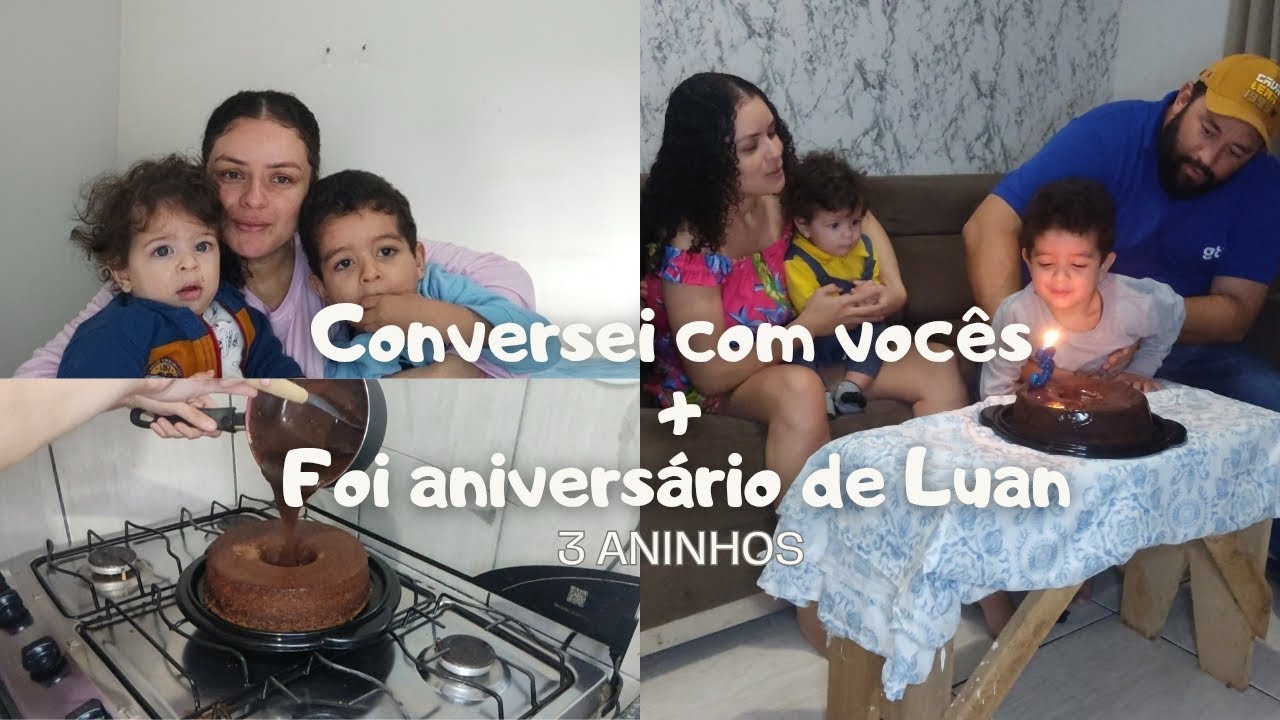 ANIVERSÁRIO DE 3 ANOS DE LUAN + CONVERSEI COM VOCÊS