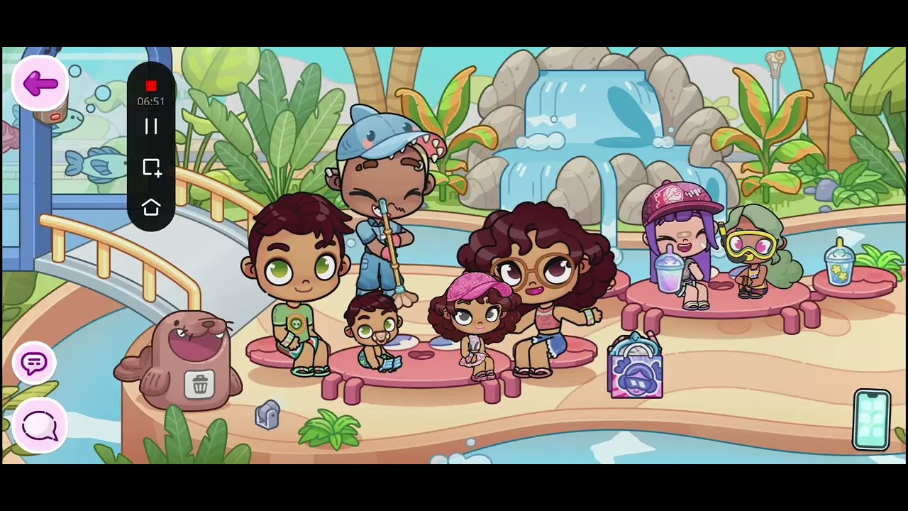 Rotina no parque aquático 🏊‍♀️🏊|família Salles 🧡