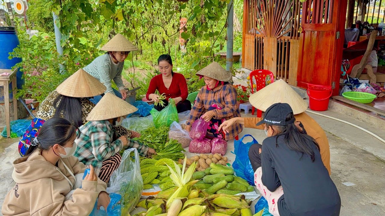 Hai Vợ Chồng Mang Rau Củ Từ An Giang Về Gửi Tặng Bà Con Ở Xóm •HRUM |#128