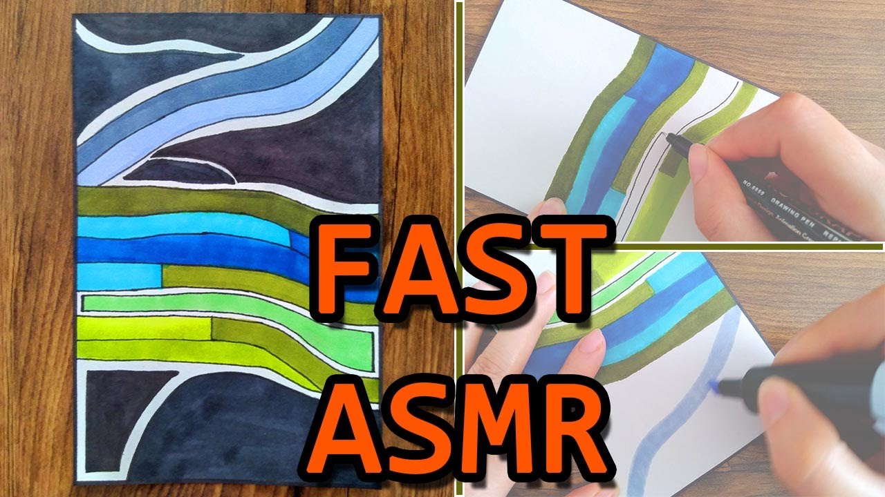 oddly satisfying SPED UP coloring videos - FAST ASMR