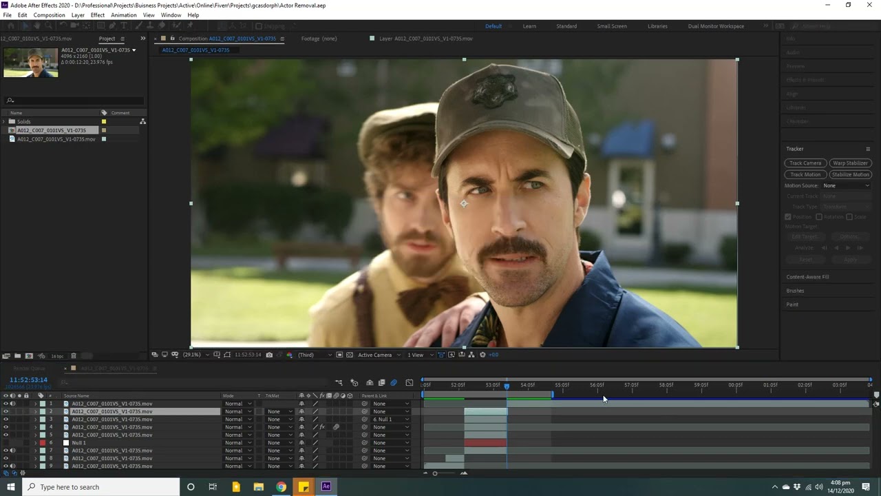 How to remove an actor from the background using Adobe After Effects | Part 02 | VFX Tutorial