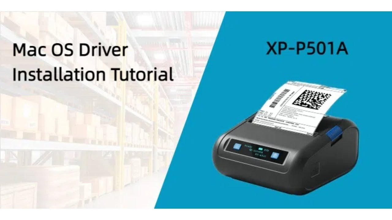 HIROBOT XP-P501A Mac OS Driver Installation Tutorial-HIROBOT XP-P501A 3Inch Thermla Printer(2 in 1)