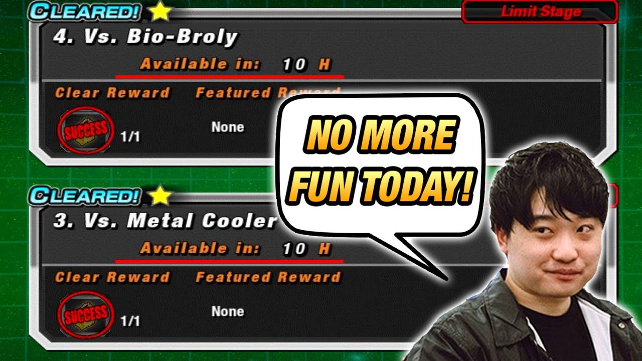 Почему ограничения на количество попыток прохождения событий в Dokkan Battle УЖАСНЫ!
