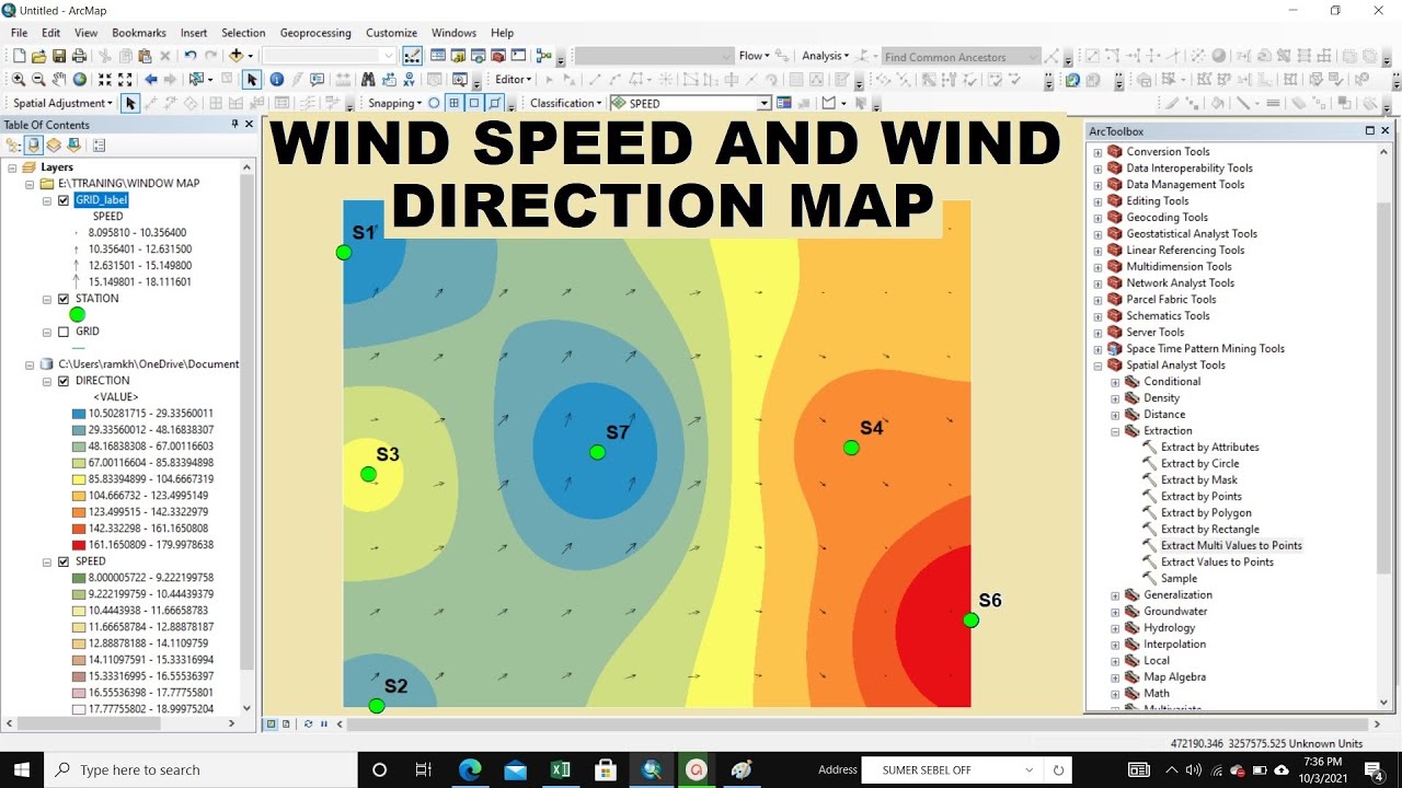 How to create wind Speed and Direction map using ArcGIS