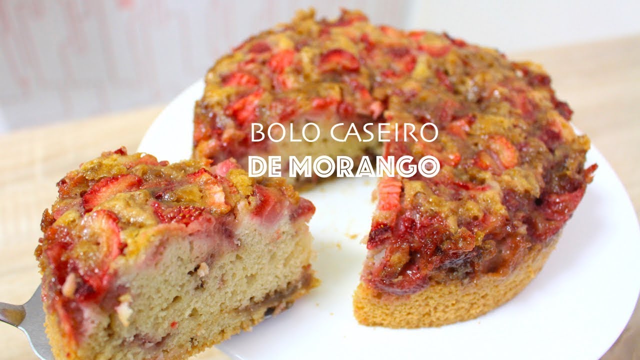 BOLO CASEIRO DE MORANGO SUPER FOFINHO - 