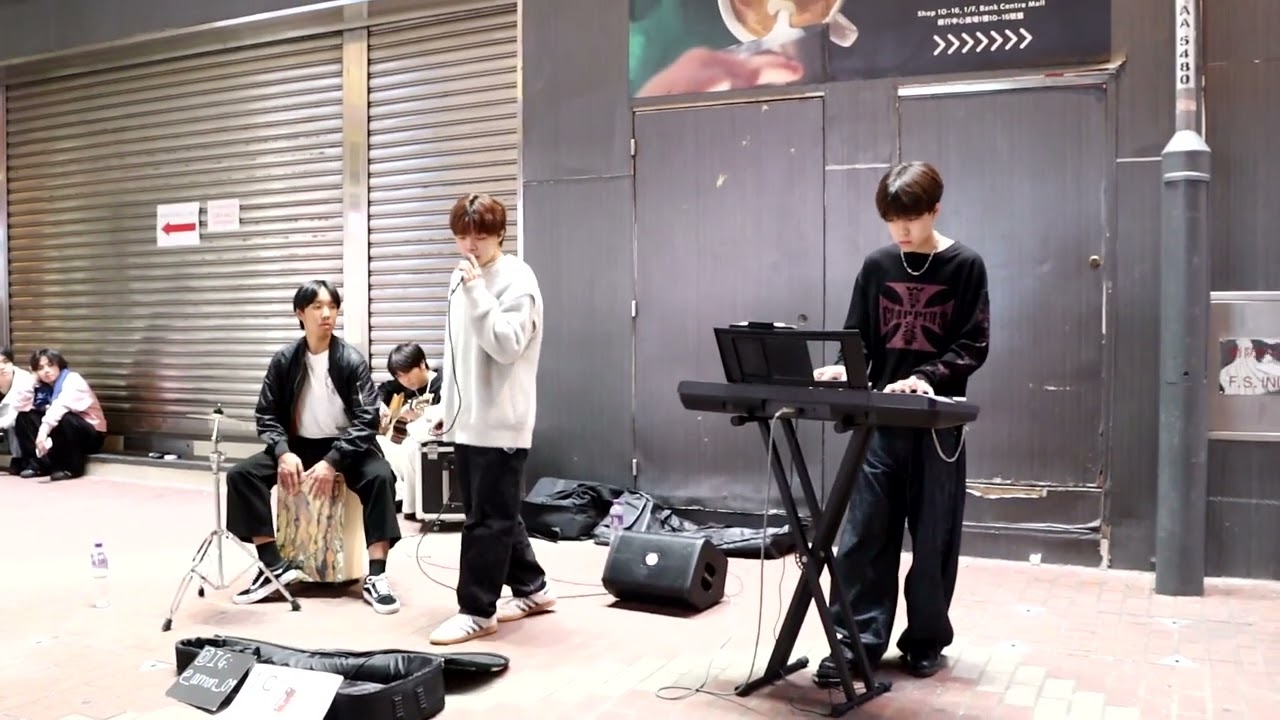 Busking旺角銀行中心對開@Dear Jane_無可避免+關楚耀_飢餓遊戲-Cover|20260112