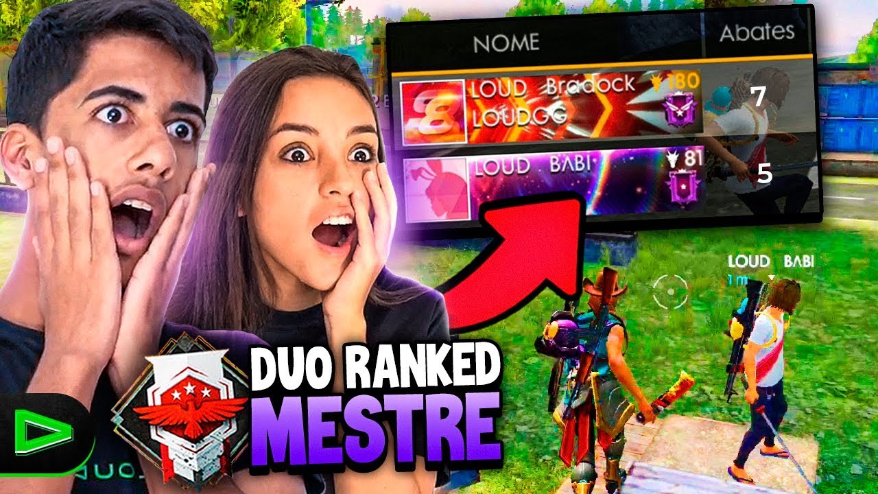 JOGUEI DUO COM A BABI NOVA JOGADORA DA LOUD E MITAMOS!! FREE FIRE