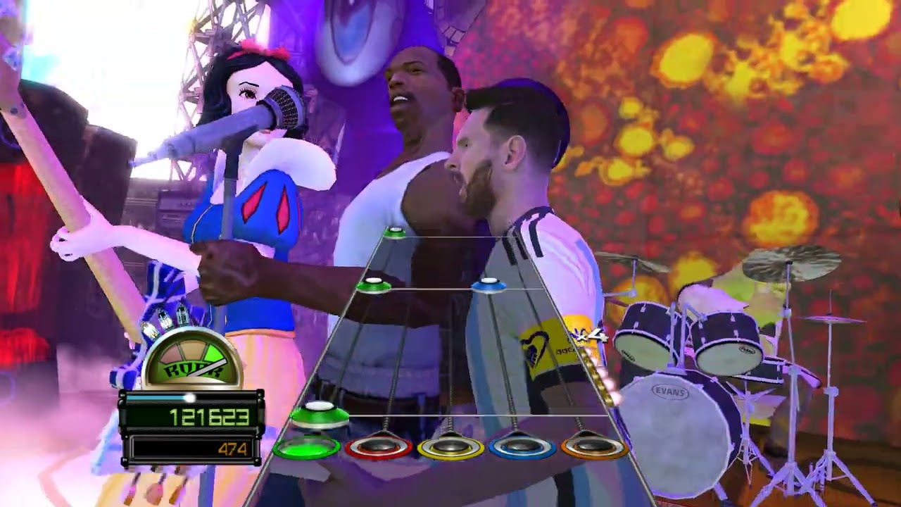#58 "Escuela de Calor - Radio Futura" by CJ, Messi, Shrek and Snow White - GHWTDE Career Mode