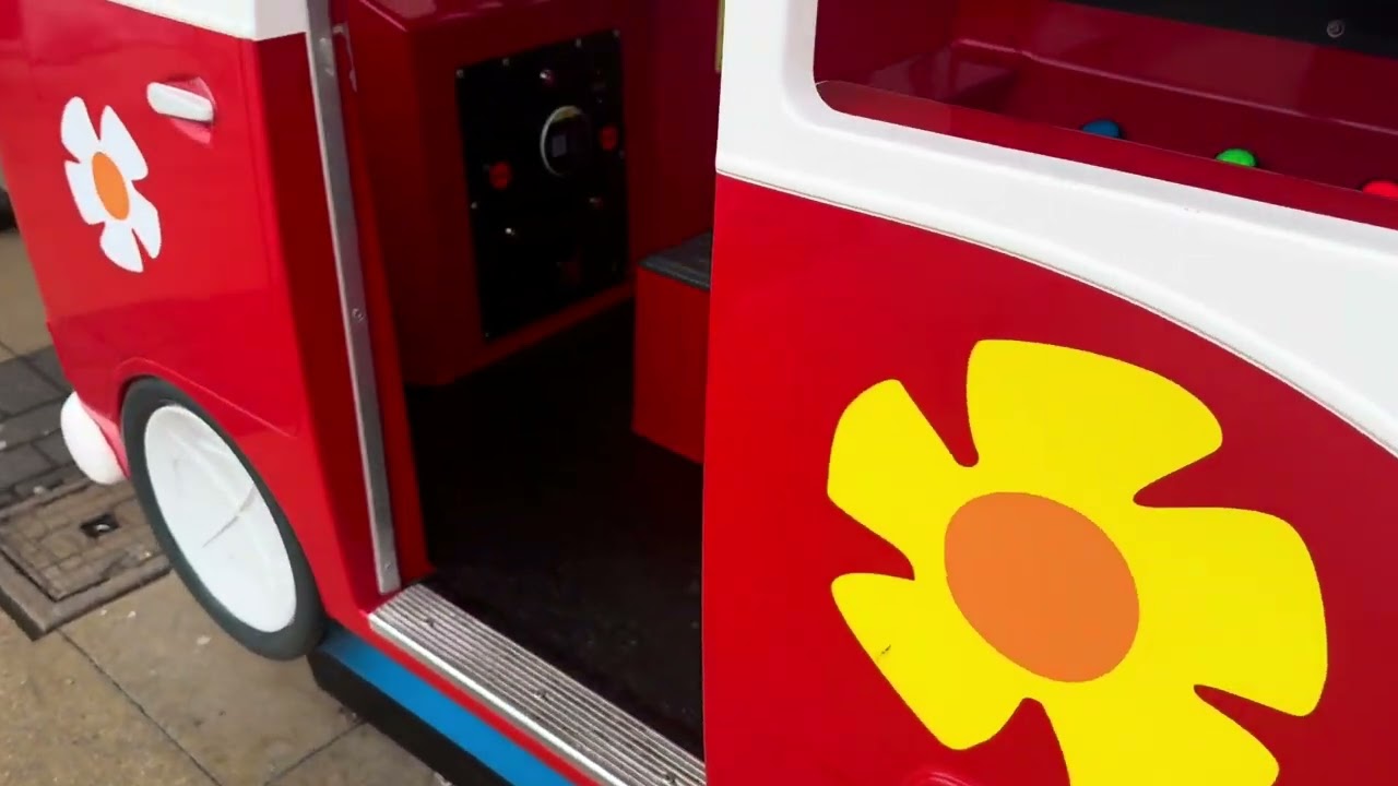 Jolly Roger red campervan kiddie ride