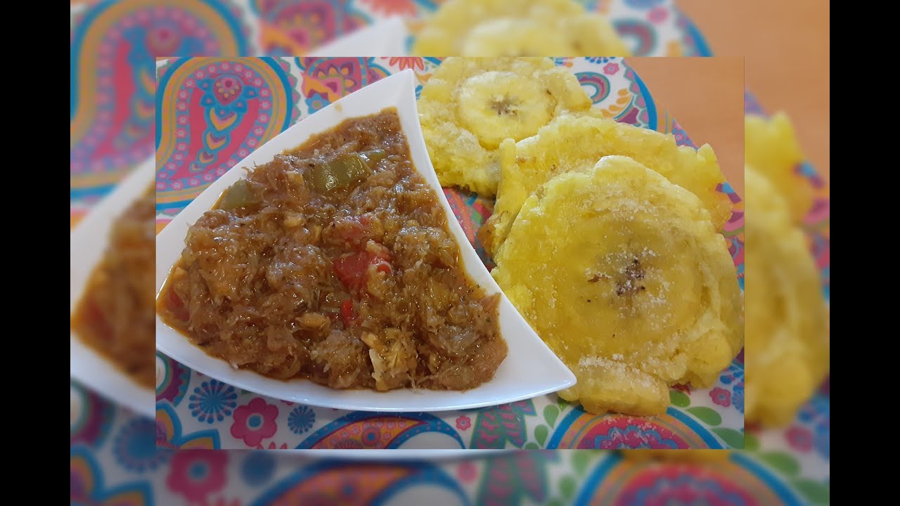 SALMOREJO DE JUEYES  EXQUISITO  ESTILO BORICUA y TRUCOS PARA PELAR PLATANOS VERDES.