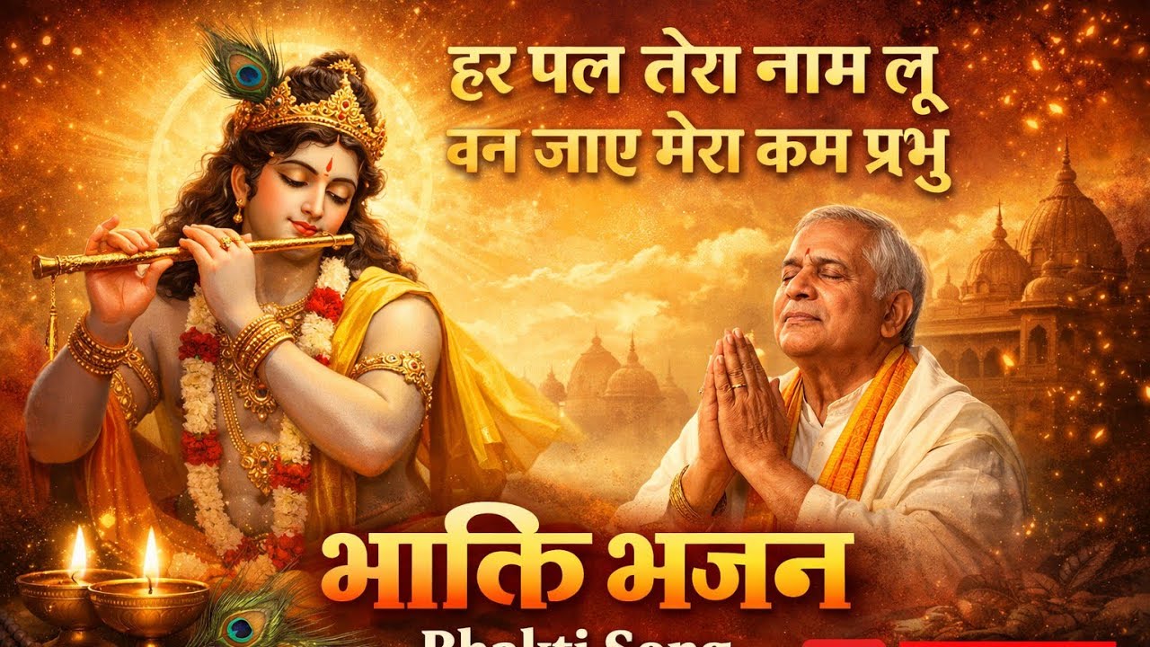श्री कृष्ण जी का मधुर भजन | हर पल तेरा नाम लूं  #BhaktiSong #trendingsong  #devotionalbhajan 