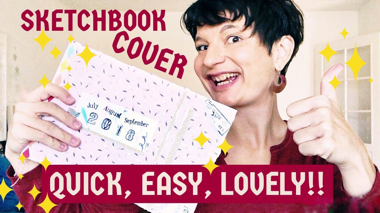 Quick & Easy SKETCHBOOK COVER Tutorial | Soft Cover DIY
