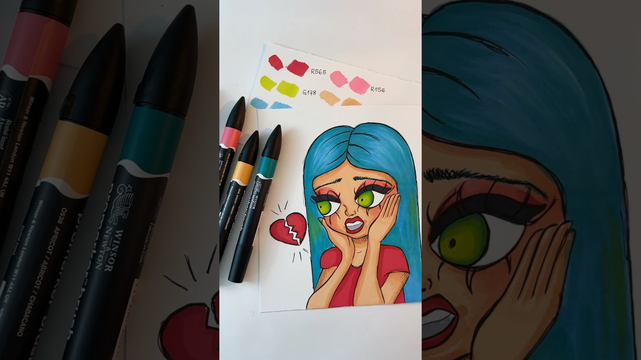 Testando marcadores Promarker da Winsor & Newton #artmaterials