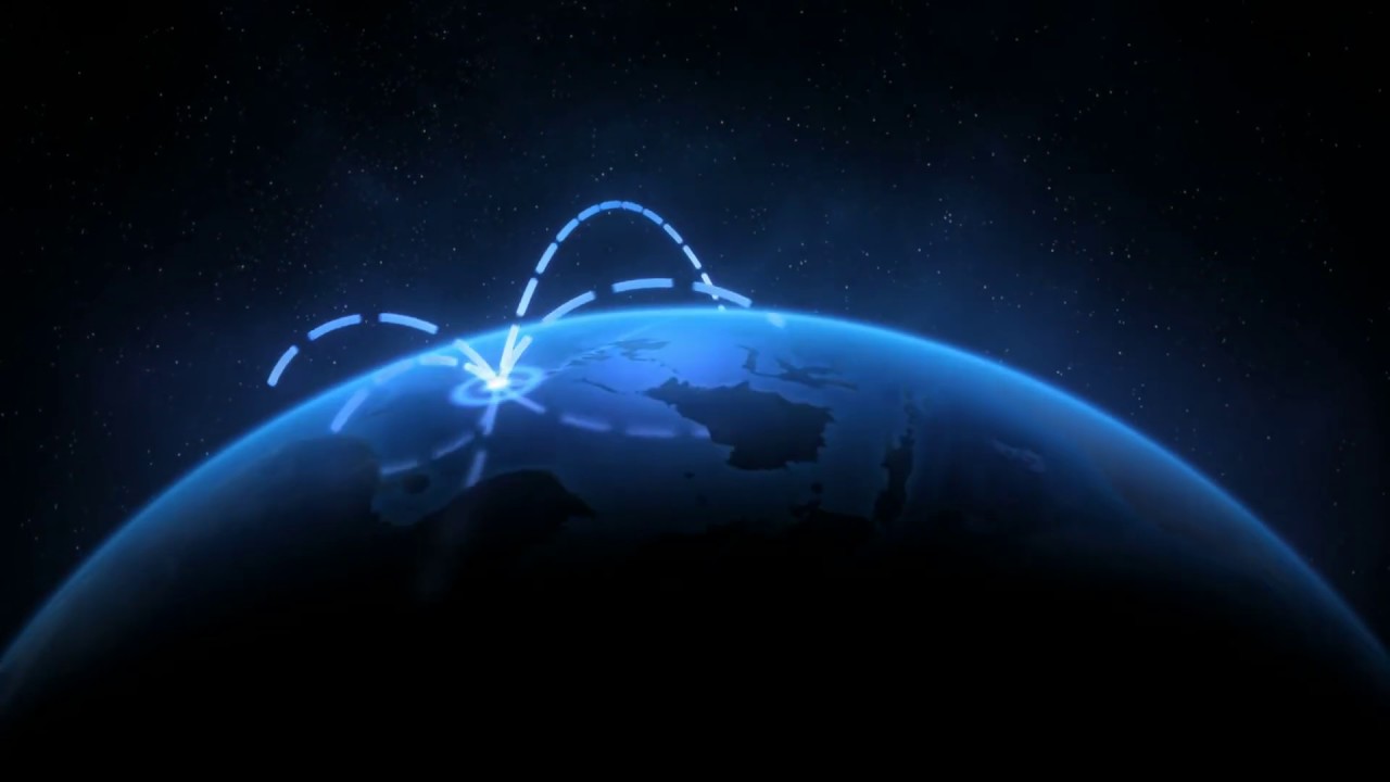 global network background animation