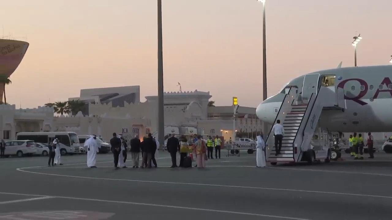 Prisoners sought by the US in a swap with Iran have been freed and arrive in Qatar