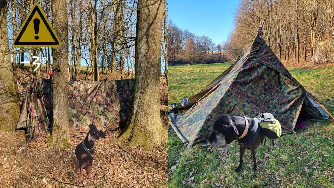24h overnight | Outdoor mit Hund bei -3&deg;