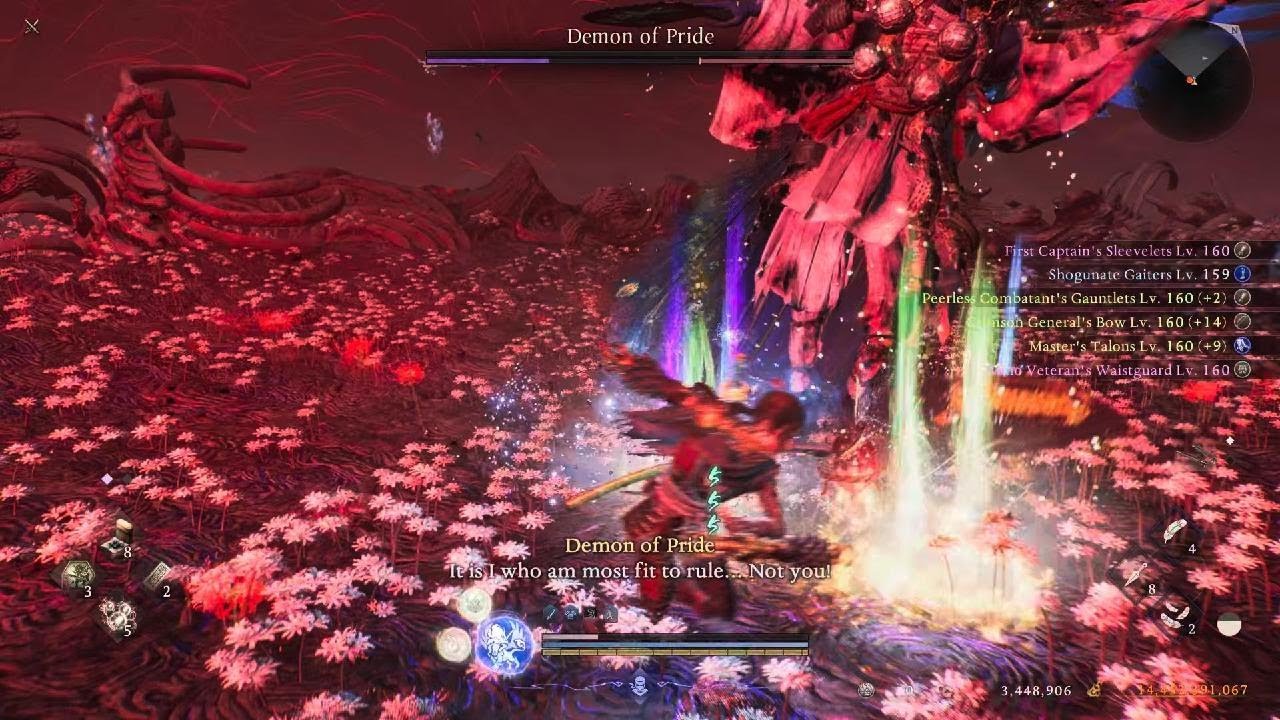 Nioh 3 - Shadows of the Three Oni (Shogun, LV Synced, +15 Gears) - Tonfa