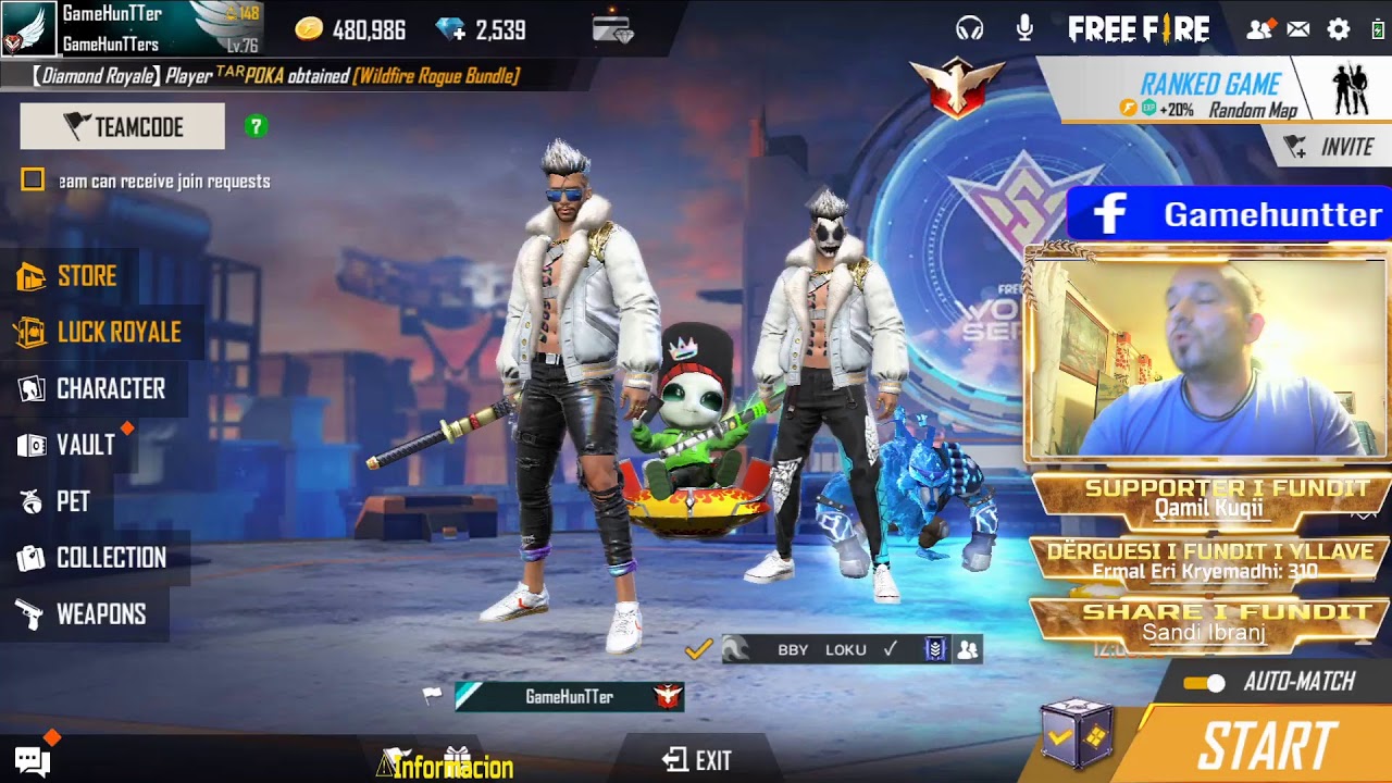 🔴[LIVE]💎FREE FIRE SHQIP💎