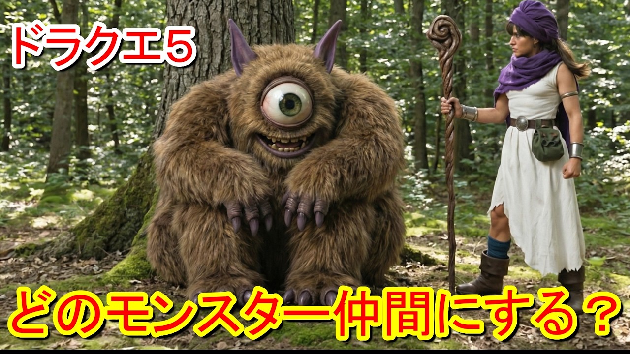 ドラゴンクエスト５から新登場のモンスター【実写化その➀】あなたが「仲間にしたい！」と思ったモンスターはどれ？