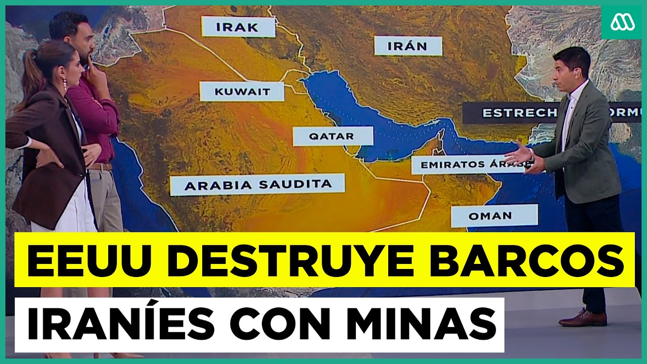 EEUU destruye barcos iraníes con minas: Trump dice que su ejército está tomando 