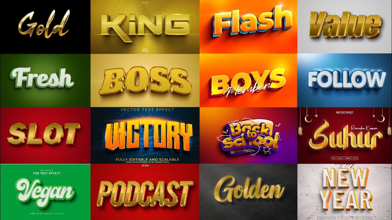 FREE Text Effects You Can Download Right Now!