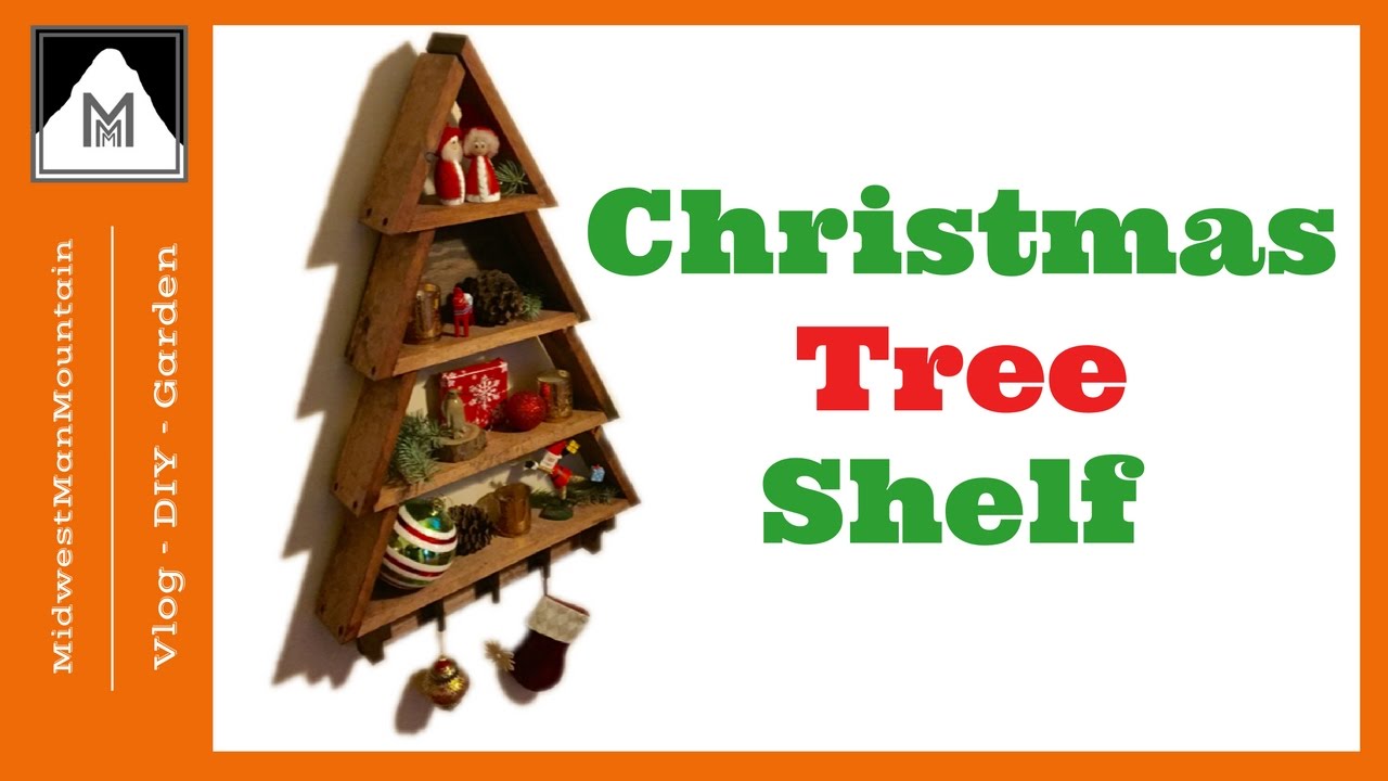 Build a Rustic Christmas Tree Shelf