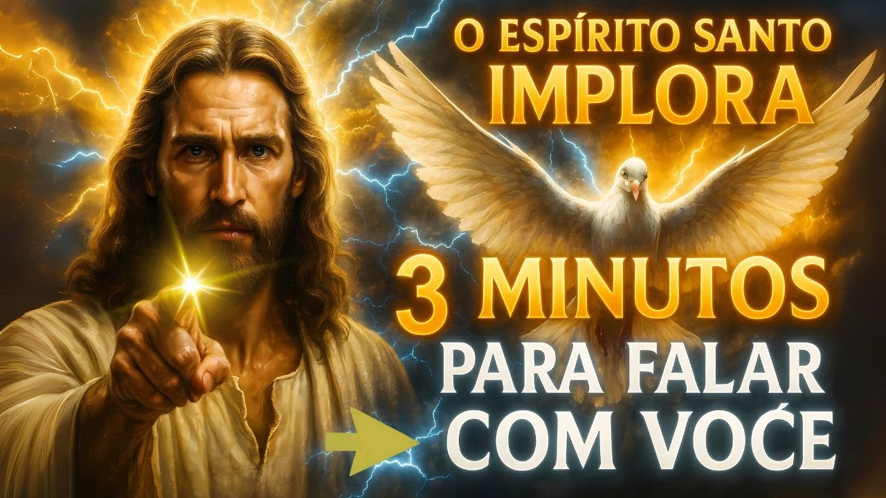 O ESPIRITO SANTO IMPLORA 3 MINUTO PARA FALAR COM VOCÊ