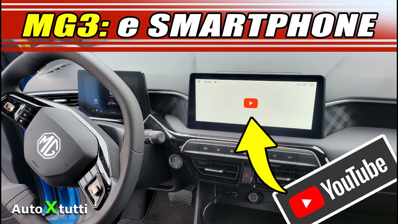 MG3 Hybrid+ e SMARTPHONE: YouTube, Carplay WIRELESS, Android Auto e Bluetooth #mg