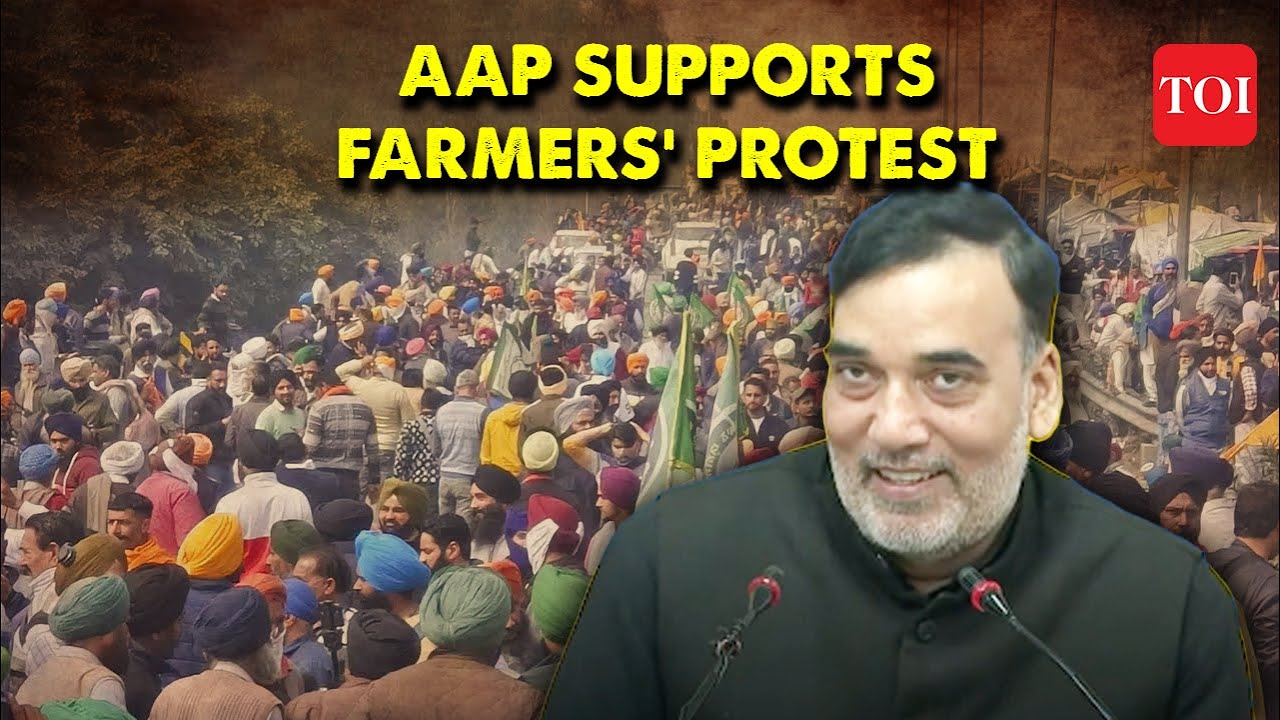 AAP Stands with Farmers: Accuses Centre of Suppressing Peaceful Protests with Excessive Measures!