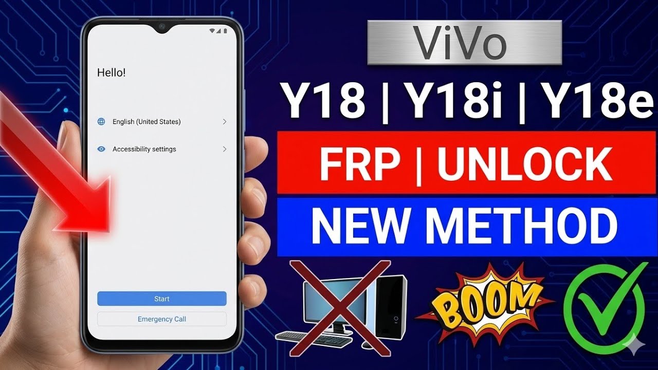 Vivo Y18i/ Y18 : GOOGLE/ FRP UNLOCK (Without PC) - EASY SHARE Fixes/ New Method 2026