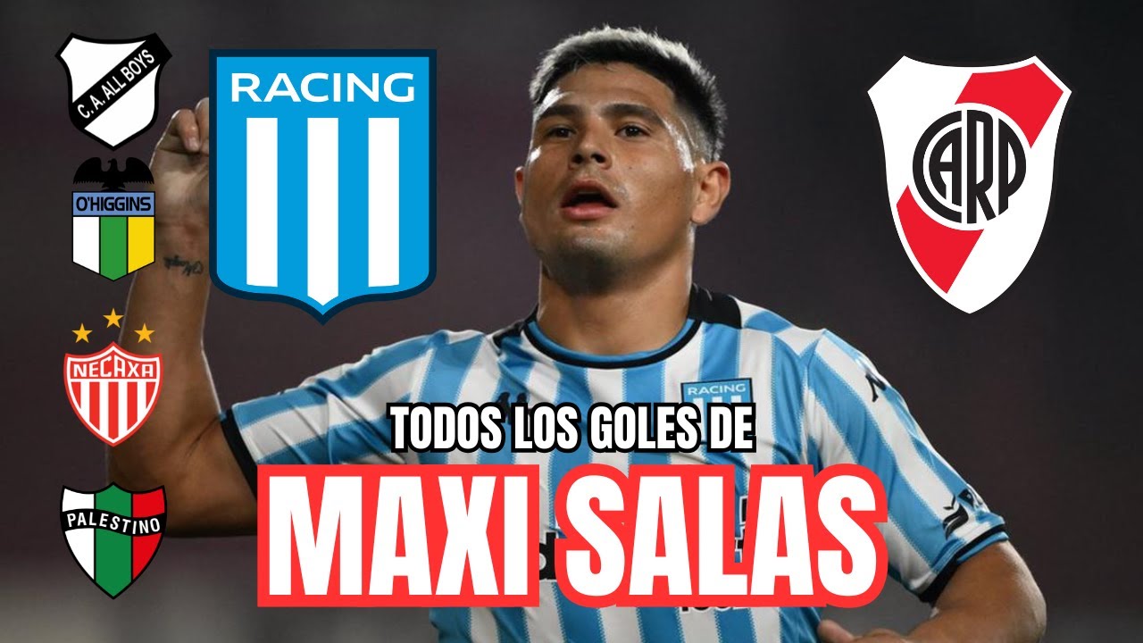 [MAXI SALAS A RIVER] TODOS LOS GOLES DE SU CARRERA (Racing, Palestino, Necaxa, O'Higgins, All Boys)
